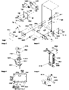 Drain Systems, Rollers, And Evaporator Assy Diagram and Parts List for SRDE528VW-P1320403WW  Amana Refrigerator