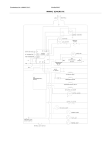 Wiring Schematic Diagram and Parts List for CRSH232PWDA  Crosley Refrigerator