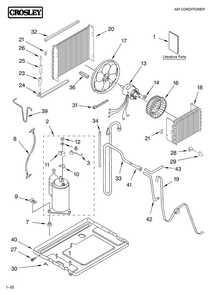 Unit/literature Diagram and Parts List for CA8WRL0  Crosley Air Conditioner