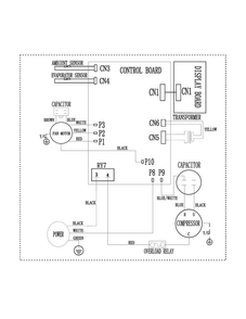 Wiring Diagram Diagram and Parts List for CAE18EHQ21  Crosley Air Conditioner