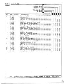 Backguard Page 2 Diagram and Parts List for 7430A REV D Norge Dryer