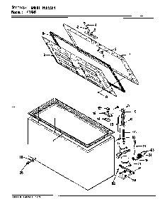 Part Location Diagram of 09100030 Whirlpool HINGE ASSY