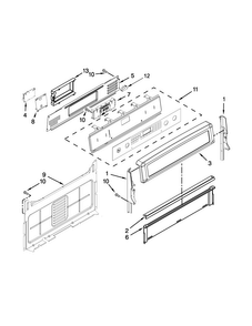 Control Panel Parts Diagram and Parts List for MGR8850DS0  Maytag Range