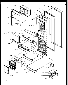 Refrigerator Door Diagram and Parts List for SBI20NW-P1162902WW  Amana Refrigerator