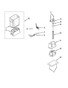 Motor And Ice Container Parts Diagram and Parts List for JS42PPDUDB02  Jenn-Air Refrigerator