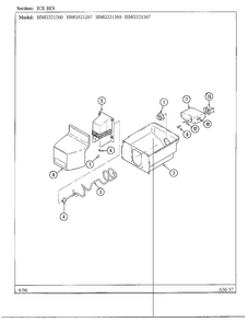 Part Location Diagram of 69875-30 Whirlpool NLAFRONT, ICE BIN