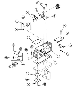 Meter Case 1 Diagram and Parts List for SDG109WF99L6  Speed Queen Dryer