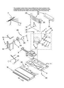 Unit Parts Diagram and Parts List for ABR1922FES12  Amana Refrigerator