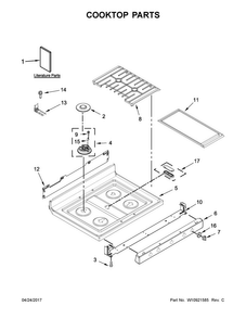 Part Location Diagram of W11028196 Whirlpool PANL-MNFLD