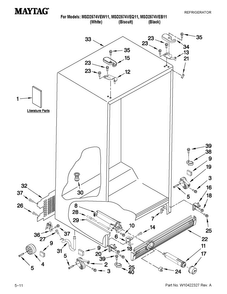 Part Location Diagram of W10235754 Whirlpool ENERGY LABEL