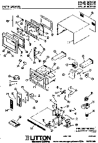 Section 1 Diagram and Parts List for 80 31002 Amana Microwave