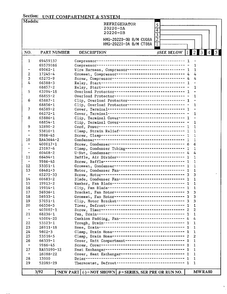 Unit Compartment And System Page 2 Diagram and Parts List for 20220-0A  Admiral Refrigerator