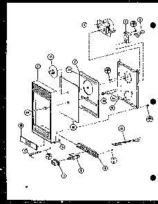 Timer Assembly Diagram and Parts List for RS-7A P75589-8M Amana Microwave