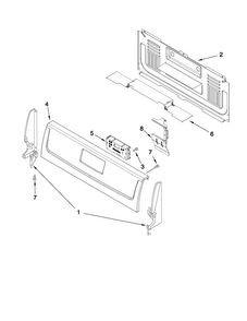 Backguard Parts Diagram and Parts List for MGR5605WW0  Maytag Range