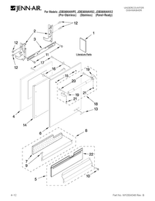 Part Location Diagram of W10234556 Whirlpool PANEL