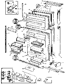 Doors Diagram and Parts List for JRT236B MAJ95C Jenn-Air Refrigerator