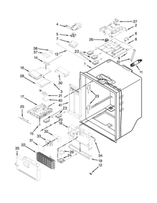 Refrigerator Liner Parts Diagram and Parts List for MFT2976AEW00  Maytag Refrigerator