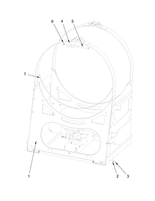 Part Location Diagram of W10725156 Whirlpool FRAME
