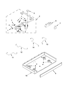 Part Location Diagram of W10613335 Whirlpool MANIFOLD