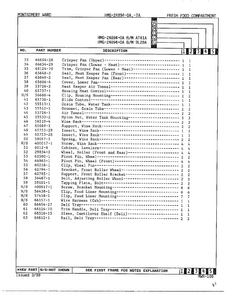 Fresh Food Compartment Page 3 Diagram and Parts List for 24894A-OA  Admiral Refrigerator