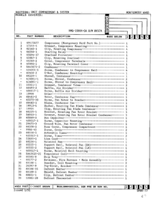Unit Compartment And System Page 2 Diagram and Parts List for 19804-0A  Admiral Refrigerator