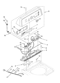 Part Location Diagram of W10110213 Whirlpool TRAY