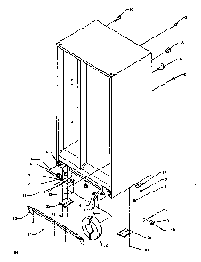 Drain And Rollers Diagram and Parts List for SXD19NL-P1168802WL  Amana Refrigerator