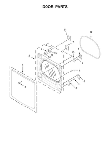 Part Location Diagram of W10857615 Whirlpool COVER
