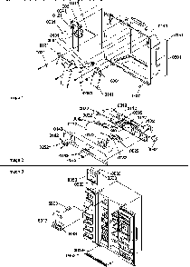 Ice & Water Cavity And  Electronic Bracket Assy Diagram and Parts List for SRD27S2L-P1190329WL  Amana Refrigerator