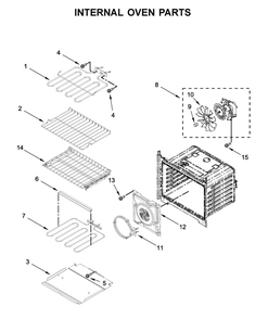 Internal Oven Parts Diagram and Parts List for MEW9630FZ04  Maytag Wall Oven