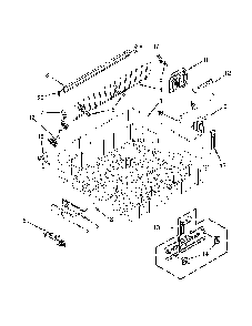Upper Rack And Track Parts Diagram and Parts List for 66512769K314  Kenmore Dishwasher