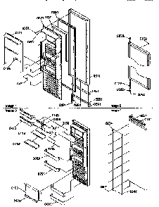 Refrigerator Door Diagram and Parts List for 57085-P1190813WE  Amana Refrigerator