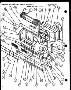 Chassis Mechanical Parts Assembly (ptc07300e/p9999701r) (ptc07400e/p9806701r) (ptc07300ec/p9811701r) (ptc07400ec/p9872401r) Diagram and Parts List for PTC12400EC P9872429R Amana Air Conditioner