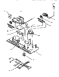Control Assembly Diagram and Parts List for TX21R2-P1157609W  Amana Refrigerator