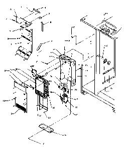 Evaporator & Air Handling Diagram and Parts List for SBI20QE-P1162905WE  Amana Refrigerator
