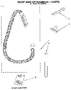 Hose And Attachment Diagram and Parts List for 1163032390C  Kenmore Upright Vacuum
