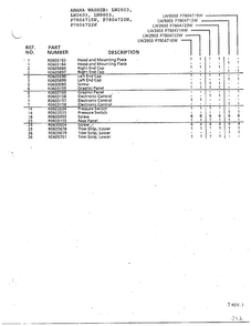 Washer Page 2 Diagram and Parts List for P7804719W  Amana Washer