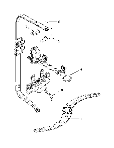 Upper Wash And Rinse Parts Diagram and Parts List for 66514749N510  Kenmore Dishwasher