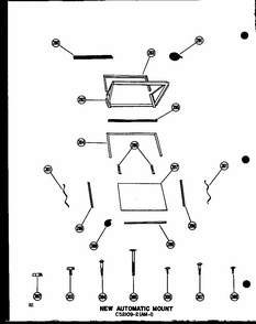 New Automatic Mount C52109-2 (am-1) Diagram and Parts List for 109-5J P54390-95R Amana Air Conditioner