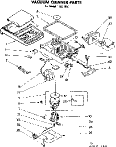 Base Assembly Diagram and Parts List for 11621880  Kenmore Canister Vacuum
