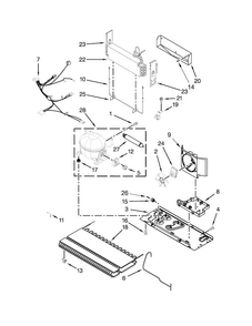 Unit Parts Diagram and Parts List for MFI2665XEM7  Maytag Refrigerator