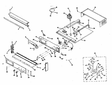 Control Section Diagram and Parts List for 8504237790  Kenmore Range