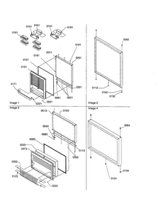 Door Assemblies Diagram and Parts List for BRF20TE-P1199202WE  Amana Refrigerator