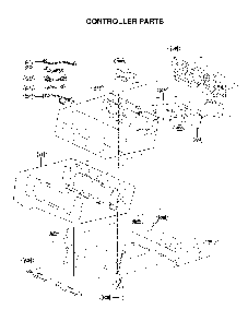 Contoller Assembly Parts Diagram and Parts List for 72196043610  Kenmore Range