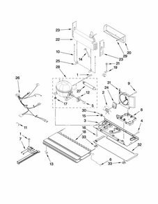 Unit Parts Diagram and Parts List for G37026FEAW2  Maytag Refrigerator