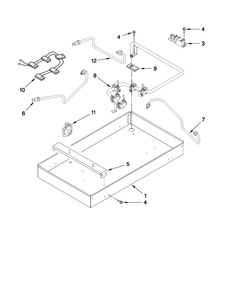 Part Location Diagram of 3801F849-51 Whirlpool BRACKET
