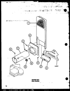 Section 6 Diagram and Parts List for LE3502W-P1118306WW  Amana Dryer