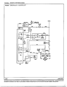 Wiring Information Diagram and Parts List for LNC-8761A77  Maytag Dryer