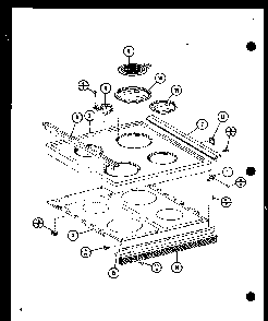 Section 7 Diagram and Parts List for ARR-412 P85312-12S Amana Range