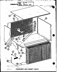Section 1 Diagram and Parts List for D55338-15 P55338-15C Amana Air Conditioner